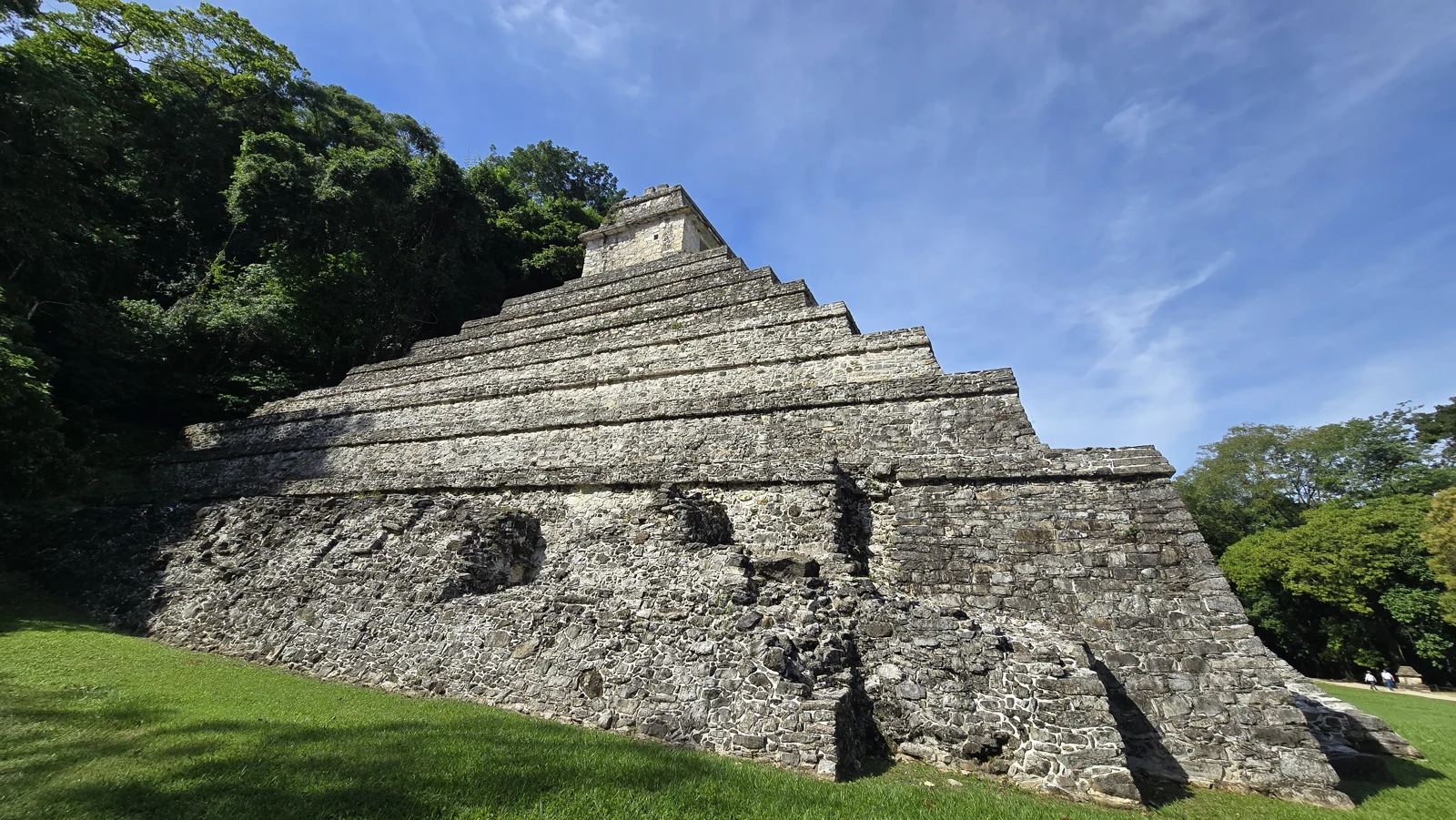 Stone steps and blue skies